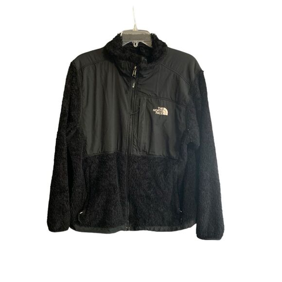 The North Face "Polartec" Full Zip Black Jacket with White Logo - Size XL - Picture 3 of 14
